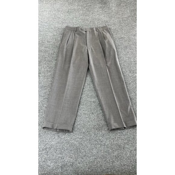 Jos. A. Bank Other - Jos. A. Bank Gray Pleated Dress Pants Men’s Wool Blend Trousers